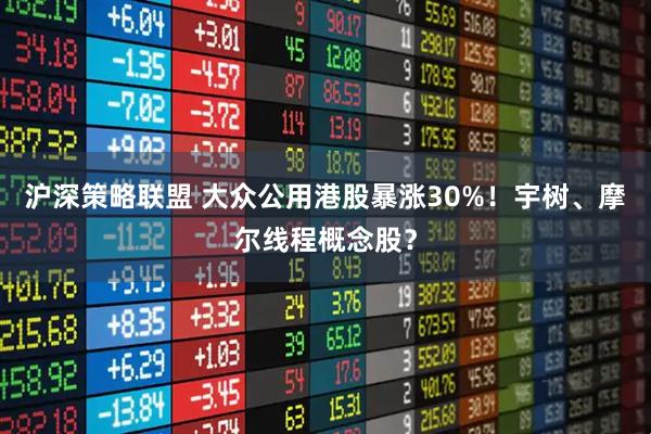 沪深策略联盟 大众公用港股暴涨30%！宇树、摩尔线程概念股？